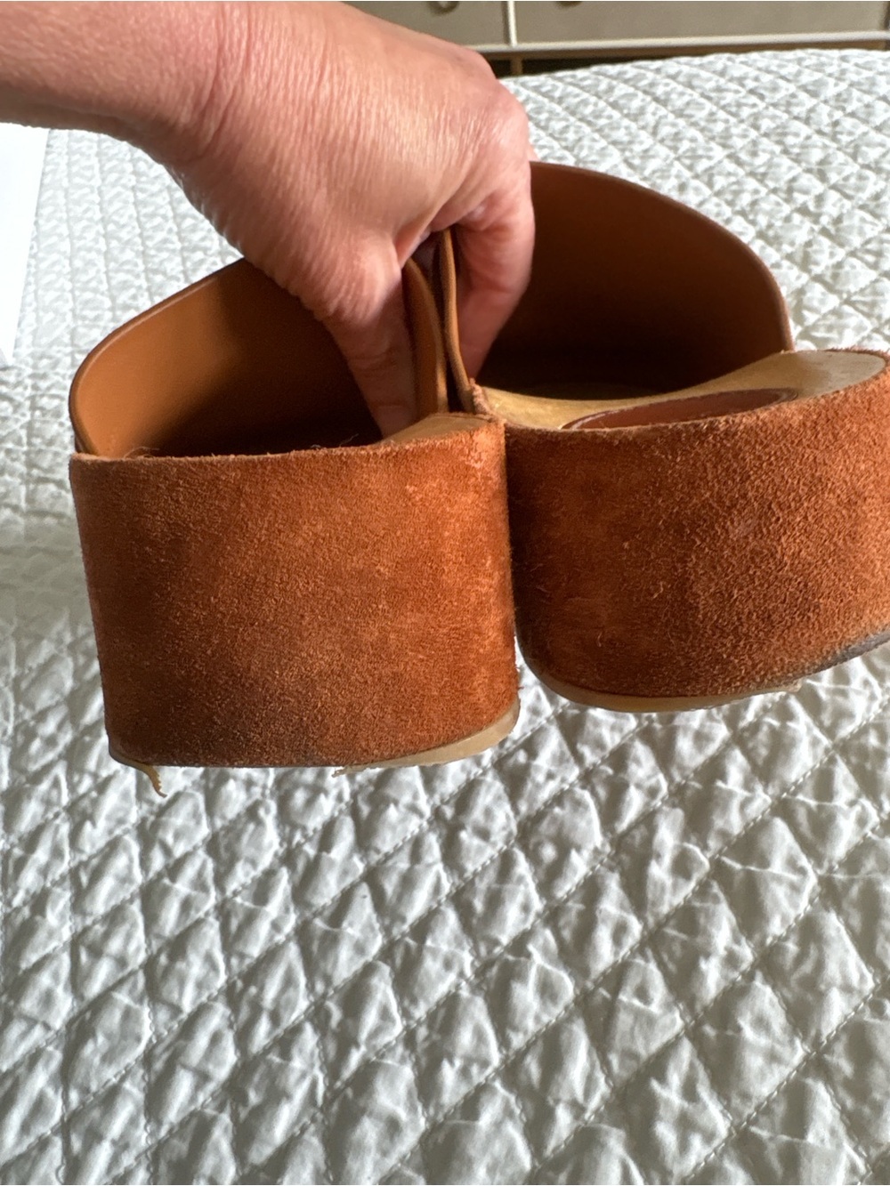 Chloe Joy Suede Clogs in Brown size 35 - Picture 8 of 10